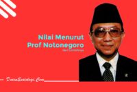 Nilai Menurut Prof Notonegoro